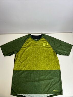 Fox Head Men's Large Indicator Short Sleeve Jersey Heathered Green